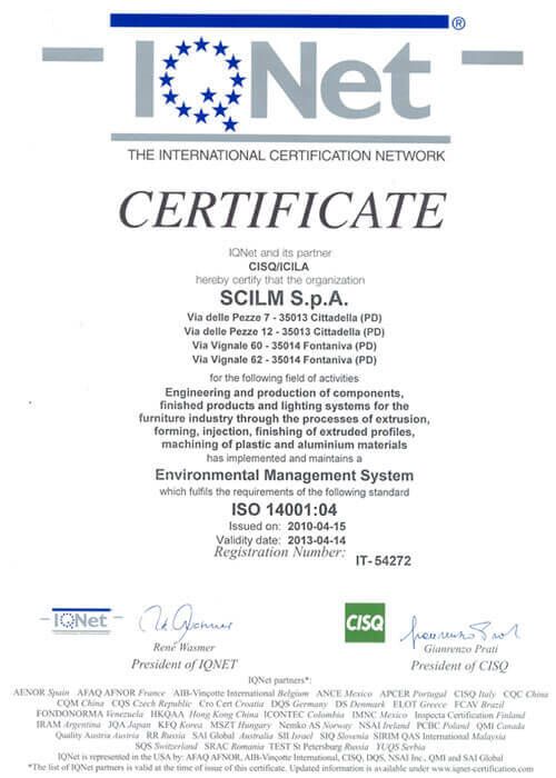 С��ртификат от IQNet and CISQ 2010 год
